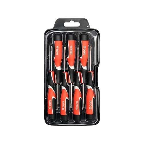 YATO 7 piece precision screwdriver set, S2 steel, in a plastic case