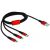 DeLock USB-Ladekabel 3 in 1 für Lightning / microUSB / USB Typ-C 1m Schwarz 85892 84124418