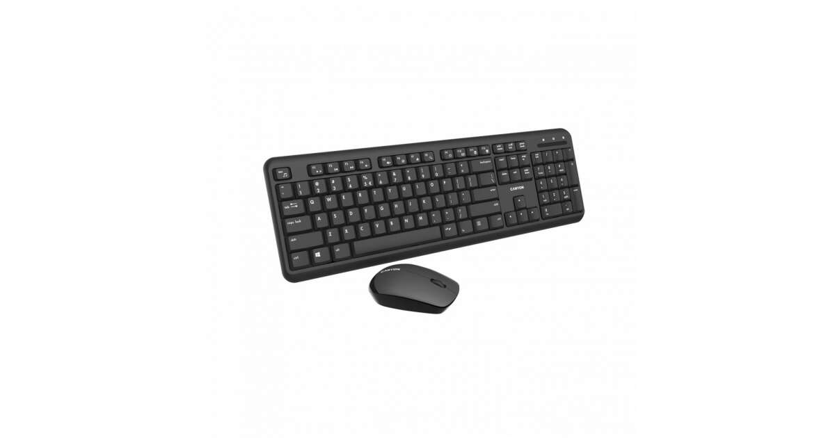 Canyon CNS-HSETW02-HU Wireless combo keyboard and mouse Black HU CNS ...