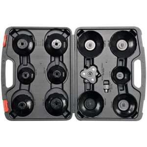 Set chei filtru ulei YATO 13 buc in cutie, vedere de sus - Extractoare pentru filtru de ulei