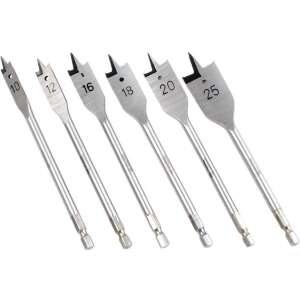 Zestaw 6 wierteł płaskich YATO, rozmiary: 10, 12, 16, 18, 20, 25 mm - Wiertło