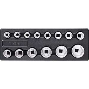 YATO 14 részes 3/4 hüvelykes dugókulcs készlet, CrV, 19-55 mm, tálcával - Dugókulcs