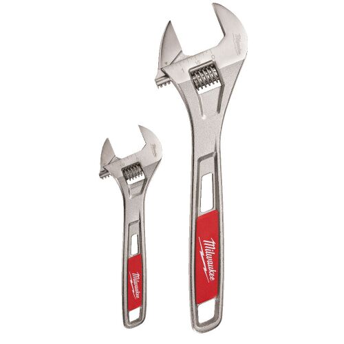 Milwaukee Adjustable Wrenches, 6 and 8 inch Set