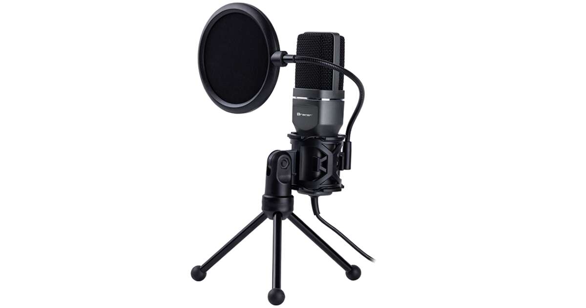 Tracer Digital Pro, GameZone, Streaming, USB, POP-Filter, Aktive Geräuschunterdrückung, Schwarz, Kondensatormikrofon 79848782