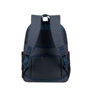 RivaCase Galapagos 15.6 inch laptop backpack, dark gray, back view - Laptop backpack