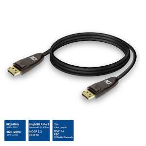 ACT AC4071 DisplayPort 1.4 Kábel 8K 1m Fekete AC4071 84126486 