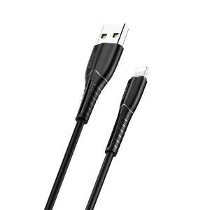 Kabel Lightning USAMS SJ364USB01 czarny 1m - Kabel Lightning