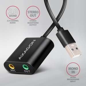 AXAGON ADA-12 USB Kábel Audio 2.0 USB Hangkártya ADA-12 84127111 