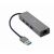 GEMBIRD A-AMU3-LAN-01 Adapter USB-AM do LAN Gigabit HUB USB 3.0 x3 czarny 103175070