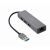 GEMBIRD A-AMU3-LAN-01 USB-AM Adaptor LAN Gigabit HUB USB 3.0 x3 negru 103175070