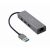 GEMBIRD A-AMU3-LAN-01 USB-AM Adaptor LAN Gigabit HUB USB 3.0 x3 negru 103175070