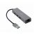 Gembird USB AM Gigabit Ne2rk Adapter w/ 3-port USB 3.0 Hub Szürke A-AMU3-LAN-01 103175070