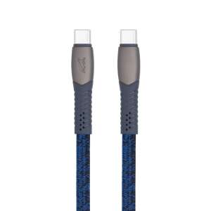 RivaCase PS6105 Type-C auf Type-C Kabel, 1,2 m, blau - RIVACASE