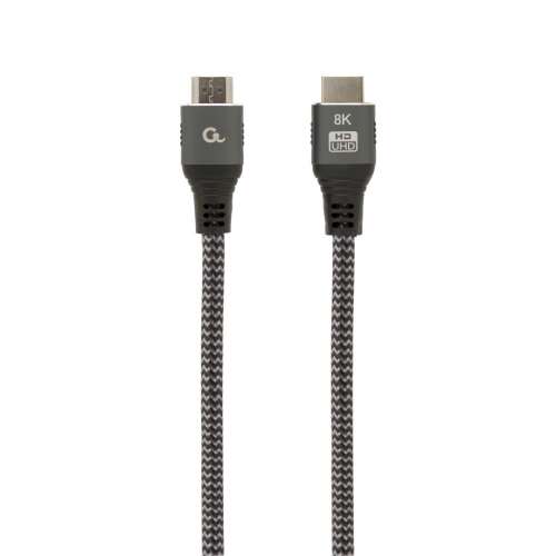 Gembird CCB-HDMI8K-3M Ultra High Speed HDMI kábel Ethernettel 8K Select Plus Series 3m Szürke, kábel - Kábel