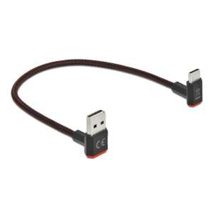 DeLock EASY-USB 2.0 cable, Type-A to Type-C, angled, 0.2m, black - USB Cable