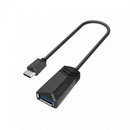 Hama USB-C to USB-A adapter, 0.15m, black