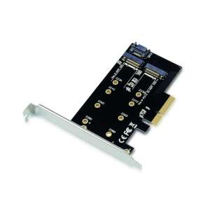 Conceptronic EMRICK04B 2-in-1 M.2 PCIe Karte, M.2 SATA x 1, M.2 NVMe x 1 - Conceptronic