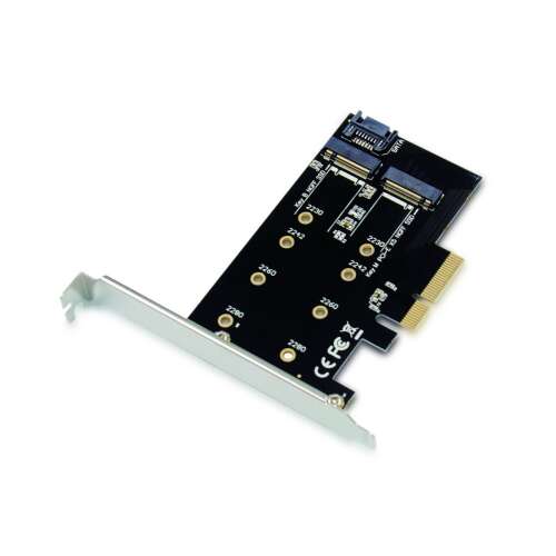 Conceptronic  EMRICK04B 2-u-1 M.2 PCIe kartica, M.2 SATA x 1, M.2 NVMe x 1 EMRICK04B
