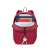 RivaCase 5422 Red Backpack open with books, tablet and keys