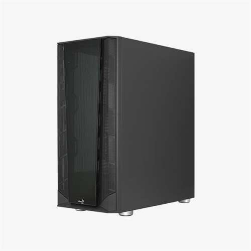 AeroCool Prism V1 fekete számítógép ház, ferde nézet