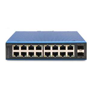 DIGITUS Przełącznik przemysłowy Ethernet - 18 portów - 16x Base-Tx (10/100/1000) - 2x SFP 72690730 - Przełącznik