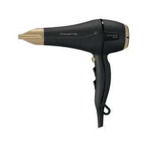 Rowenta Pro Magic Nature Haartrockner, schwarz und gold, professioneller Haartrockner mit Ionen-Technologie - Haartrockner