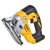 Schräge Ansicht der DeWALT DCS334P2 18V XR Akku-Stichsäge