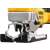 DeWALT DCS334P2-QW 18V XR akumulátorová priamočiara píla, detail čepele a základne