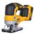 Widok z boku wyrzynarki akumulatorowej DeWALT DCS334P2 18V XR