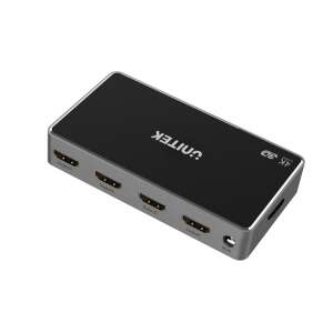 Unitek V1109A HDMI szétosztó, 1 bemenet 4 kimenet, 4K30Hz, támogatja a 3D-t, Dolby TrueHD, DTS-HD, HDCP 1.3 - Unitek