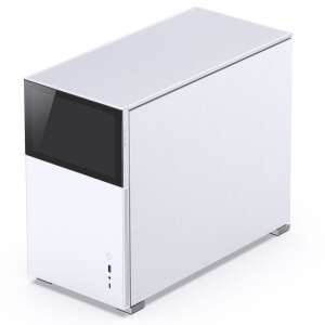 Jonsbo D31 Micro-ATX Computergehäuse, Weiß, Schrägbild - Computergehäuse