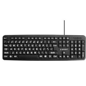 Gembird KB-US-103 USB-Tastatur mit großen Tasten, englisches Layout - Gembird