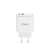 Savio LA-06 30W USB-A and USB-C Wall Charger, White, front view