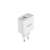 Savio LA-06 30W USB-A and USB-C Wall Charger, White, angled view
