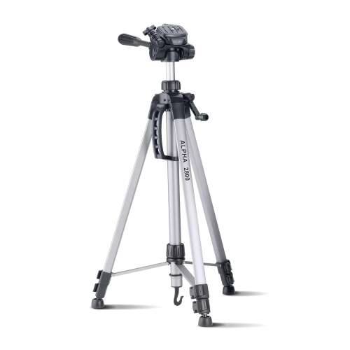Cullmann Alpha 2800 állvány, ezüst és fekete, kamera gyorskioldó rendszerrel