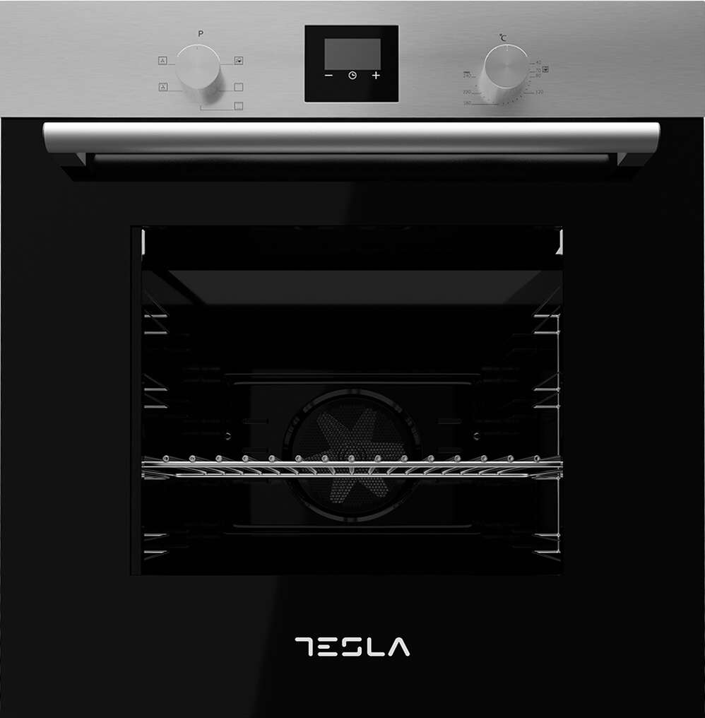 Tesla bo700sx beépíthető sütő - inox , levehető ajtó, dupla falú...