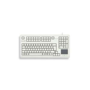 CHERRY TouchBoard G80-11900 USB keyboard with integrated touchpad, gray, German layout - Keyboard