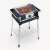 Severin PG 8118 electric grill with stand, grilling steak