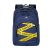 RivaCase Erebus 15,6 Zoll blauer Laptop-Rucksack mit 'Danger'-Banddesign
