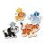 Clementoni Animale Sălbatice set de puzzle 4 în 1 cu puzzle-uri cu leu, elefant, panda și tigru