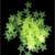 Glow in the dark stars wall stickers, 100 pack, green