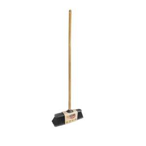 York Econatural broom with bamboo handle, black bristles - YORK