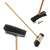 York Econatural broom with bamboo handle, black bristles