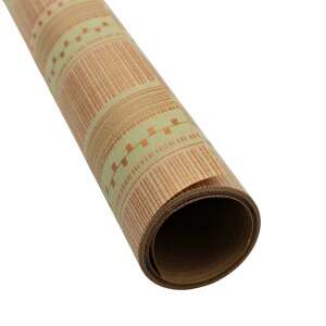 Roll of Retro gift wrapping paper with cream colored lines, 200x70 cm - Art & Craft