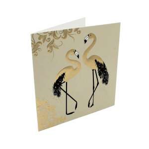 Felicitare premium luxury flamingos greeting card - Greeting Card, Invitation