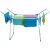 Praktikus folding clothes drying rack with towels, full view