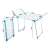 Dimensions of the white and blue folding clothes drying rack