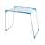 White and blue folding clothes drying rack