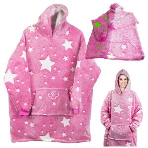 XXL Rosa Sternen Hoodie Decke Collage, übergroße bequeme Sweatshirtdecke - Innenarchitektur