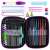 Crochet hook set with case, includes 22 crochet hooks, scissors, stitch markers, ruler, needles, and more